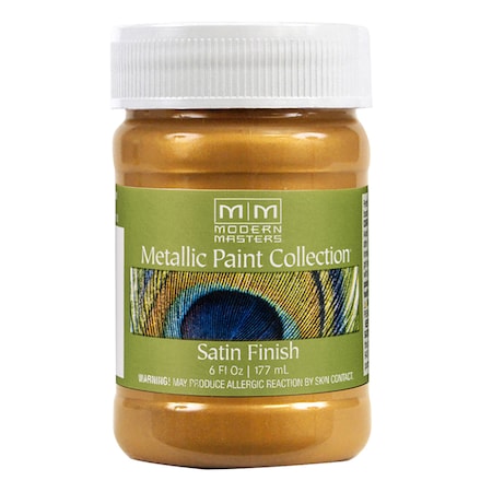 Modern Masters Metallic Paint, WaterBase, Olympic Gold, 6 oz ME659